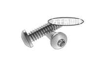 B牙米制四方槽盤(pán)頭自攻螺釘 ASME B18.6.5M