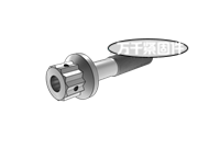 十二角頭頭部帶孔法蘭細(xì)桿螺栓 MS 9191